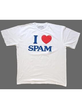 I Heart SPAM Graphic T-Shirt Men's XL White with Logo Official Hormel - NEW